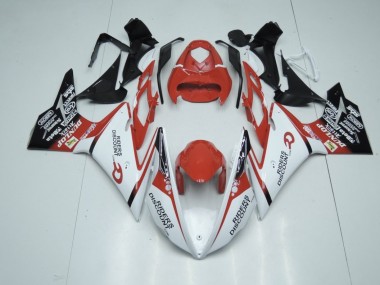 Rouge & Blanc 13-16 Triumph Daytona 675 Carénage