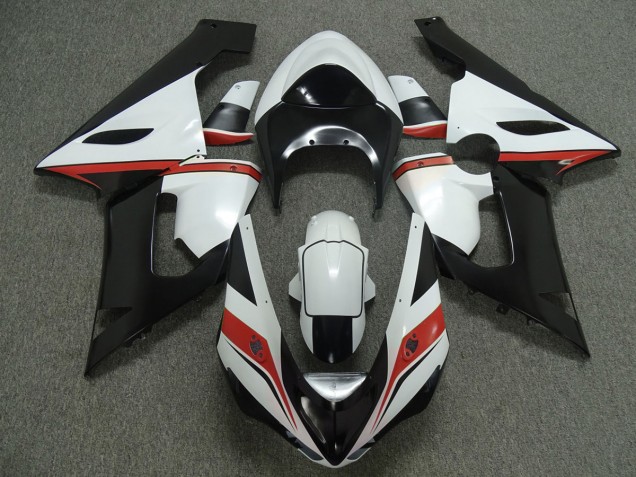 Rouge Blanc & Noir 05-06 Kawasaki ZX6R Carénage