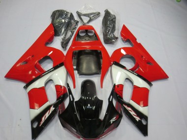Rouge Blanc & Noir 98-02 Yamaha R6 Carénage