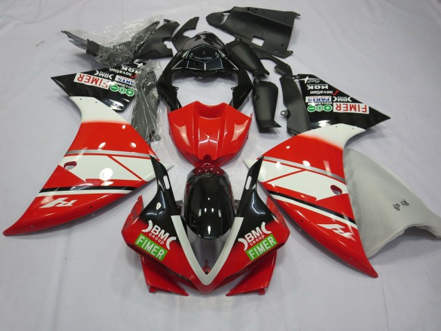 Rouge Blanc Yamalube 12-14 Yamaha R1 Carénage