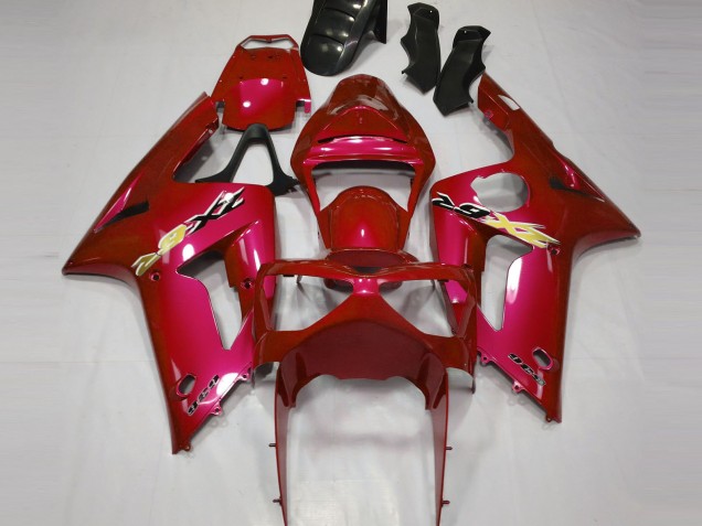 Rouge Bonbon 03-04 Kawasaki ZX6R Carénage Rouge Bonbon 03-04 Kawasaki ZX6R Carénage