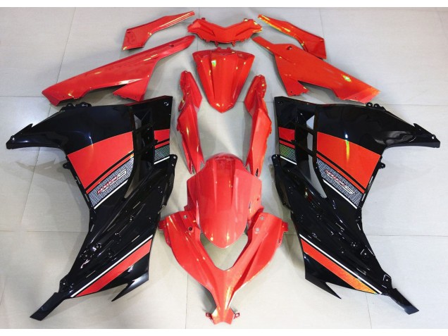 Rouge Bonbon & Noir 13-18 Kawasaki Ninja 300 Carénage Rouge Bonbon & Noir 13-18 Kawasaki Ninja 300 Carénage