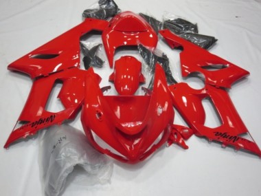 Rouge Brillant 05-06 Kawasaki ZX6R Carénage