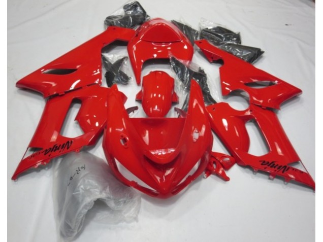 Rouge Brillant 05-06 Kawasaki ZX6R Carénage Rouge Brillant 05-06 Kawasaki ZX6R Carénage