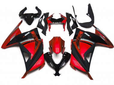 Rouge Brillant 13-18 Kawasaki Ninja 300 Carénage