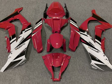 Rouge Brillant & Blanc 11-15 Kawasaki ZX10R Carénage