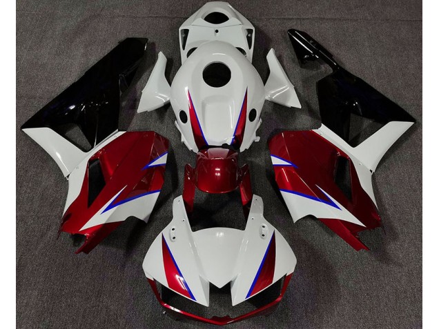 Rouge Brillant Blanc & Bleu 13-23 Honda CBR600RR Carénage Rouge Brillant Blanc & Bleu 13-23 Honda CBR600RR Carénage