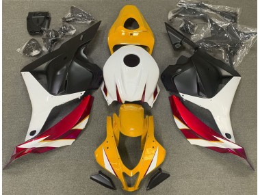 Rouge Brillant Blanc & Jaune 09-12 Honda CBR600RR Carénage