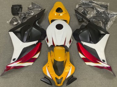 Rouge Brillant Blanc & Jaune 09-12 Honda CBR600RR Carénage
