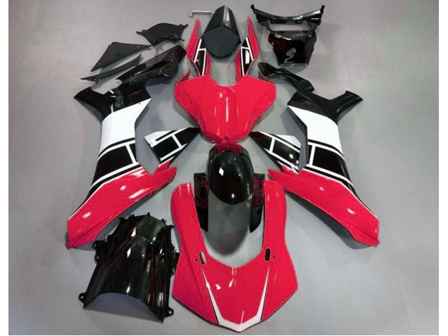 Rouge Brillant Blanc & Noir 15-19 Yamaha R1 Carénage