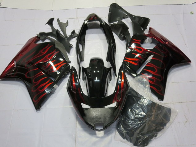 Rouge Brillant Flamme 96-07 Honda CBR1100XX Carénage Rouge Brillant Flamme 96-07 Honda CBR1100XX Carénage