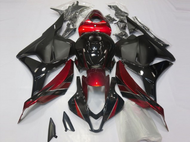 Rouge Brillant & Noir 09-12 Honda CBR600RR Carénage Rouge Brillant & Noir 09-12 Honda CBR600RR Carénage