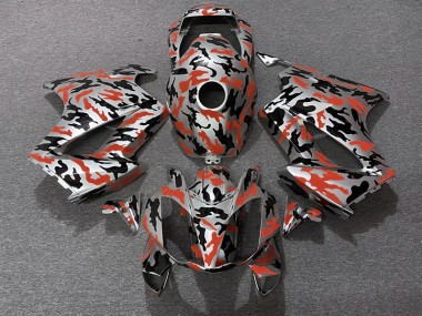 Rouge Camouflage 02-12 Honda VFR800 Carénage