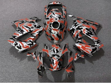 Rouge Camouflage 02-12 Honda VFR800 Carénage