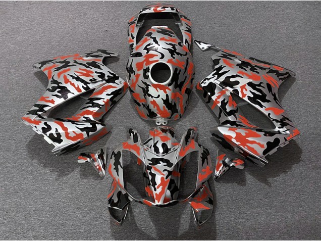 Rouge Camouflage 02-12 Honda VFR800 Carénage Rouge Camouflage 02-12 Honda VFR800 Carénage