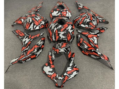 Rouge Gris Camouflage 09-12 Honda CBR600RR Carénage