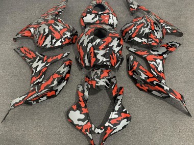 Rouge Gris Camouflage 09-12 Honda CBR600RR Carénage