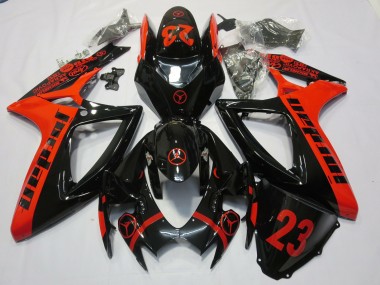 Rouge Jordan 06-07 Suzuki GSXR 600-750 Carénage
