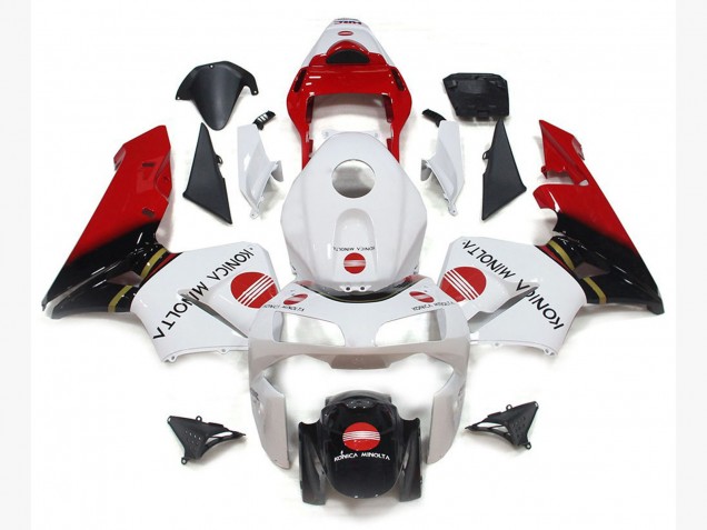 Rouge Konica Minolta 03-04 Honda CBR600RR Carénage Rouge Konica Minolta 03-04 Honda CBR600RR Carénage