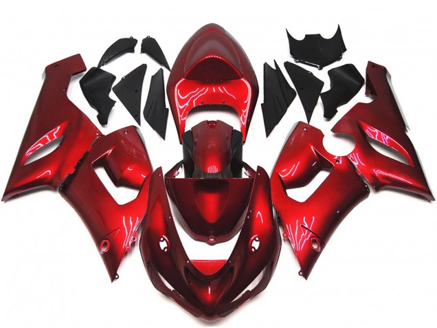 Rouge Marron 05-06 Kawasaki ZX6R Carénage Rouge Marron 05-06 Kawasaki ZX6R Carénage