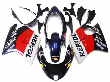 Rouge Noir & Blanc Repsol 96-07 Honda CBR1100XX Carénage