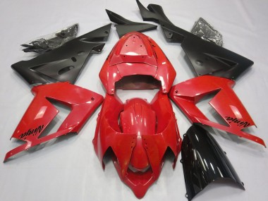 Rouge Perle & Noir 04-05 Kawasaki ZX10R Carénage