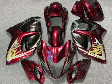 Rouge Profond & Or 08-20 Suzuki GSXR 1300 Carénage