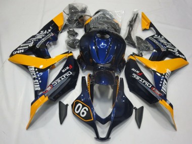 Spécial Bleu Profond & Jaune 07-08 Honda CBR600RR Carénage