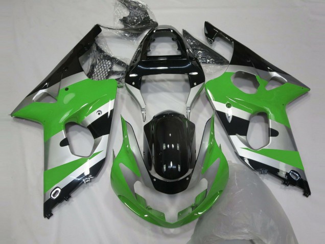 Style Argent Vert OEM 00-02 Suzuki GSXR 1000 Carénage Style Argent Vert OEM 00-02 Suzuki GSXR 1000 Carénage