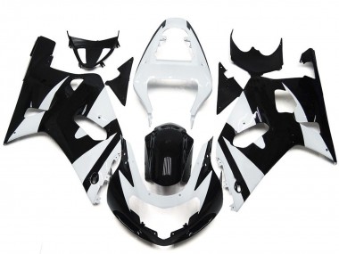 Style Blanc & Noir OEM 01-03 Suzuki GSXR 600-750 Carénage