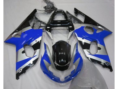 Style Bleu Argent OEM 00-02 Suzuki GSXR 1000 Carénage