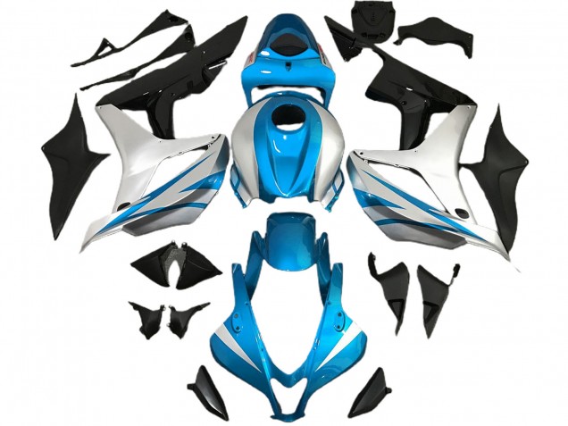 Style Bleu Clair & Argent OEM 07-08 Honda CBR600RR Carénage Style Bleu Clair & Argent OEM 07-08 Honda CBR600RR Carénage
