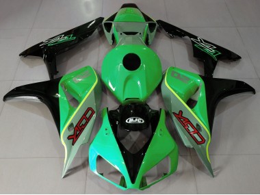Style Cbr Vert Brillant & Noir 06-07 Honda CBR1000RR Carénage
