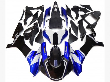Style Personnalisé Bleu & Blanc 15-19 Yamaha R1 Carénage