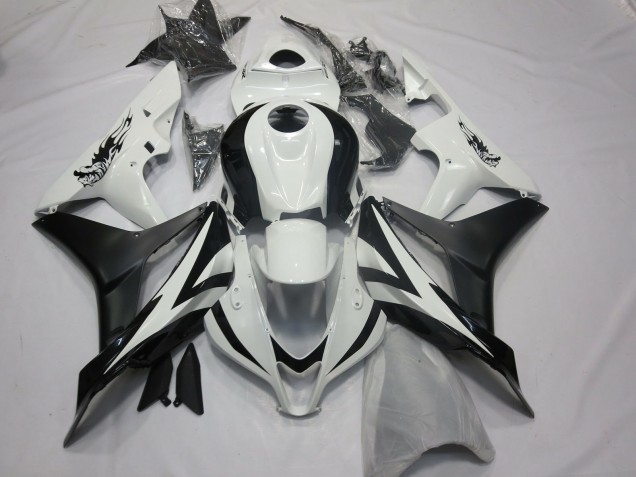 Style Personnalisé OEM Blanc & Noir 07-08 Honda CBR600RR Carénage Style Personnalisé OEM Blanc & Noir 07-08 Honda CBR600RR Carénage