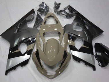 Tan Du Désert & Argent 04-05 Suzuki GSXR 600-750 Carénage
