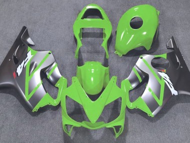 Vert & Argent Mat 01-03 Honda CBR600 F4i Carénage