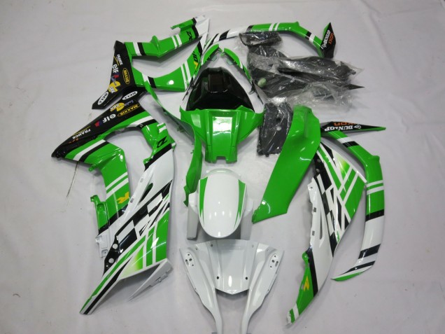 Vert Blanc Noir 1 11-15 Kawasaki ZX10R Carénage Vert Blanc Noir 1 11-15 Kawasaki ZX10R Carénage