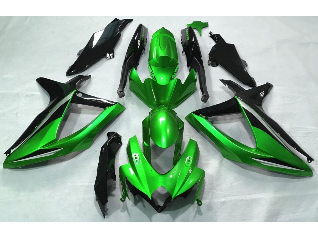 Vert Brillant 08-10 Suzuki GSXR 600-750 Carénage Vert Brillant 08-10 Suzuki GSXR 600-750 Carénage