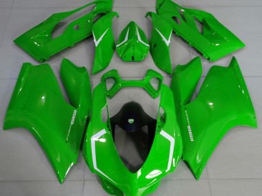 Vert Brillant & Blanc 11-14 Ducati 1199 Carénage