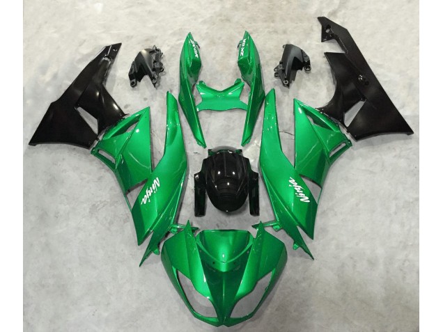 Vert Brillant Brillant 09-12 Kawasaki ZX6R Carénage Vert Brillant Brillant 09-12 Kawasaki ZX6R Carénage