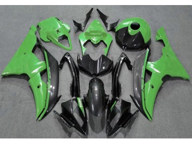 Vert Brillant & Fibre De Carbone 08-16 Yamaha R6 Carénage