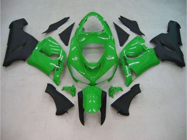 Vert Brillant Mat 05-06 Kawasaki ZX6R Carénage Vert Brillant Mat 05-06 Kawasaki ZX6R Carénage