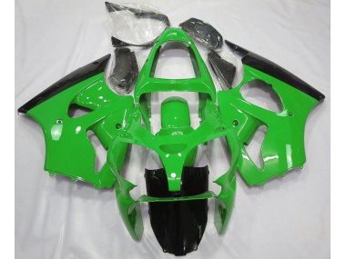 Vert Brillant & Noir 00-02 Kawasaki ZX6R Carénage
