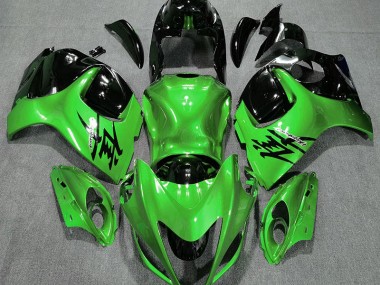 Vert Brillant & Noir 08-20 Suzuki GSXR 1300 Carénage
