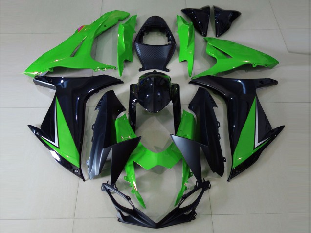 Vert Brillant & Noir 11-24 Suzuki GSXR 600-750 Carénage Vert Brillant & Noir 11-24 Suzuki GSXR 600-750 Carénage