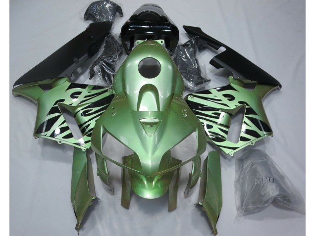 Vert Clair Flamme 05-06 Honda CBR600RR Carénage Vert Clair Flamme 05-06 Honda CBR600RR Carénage