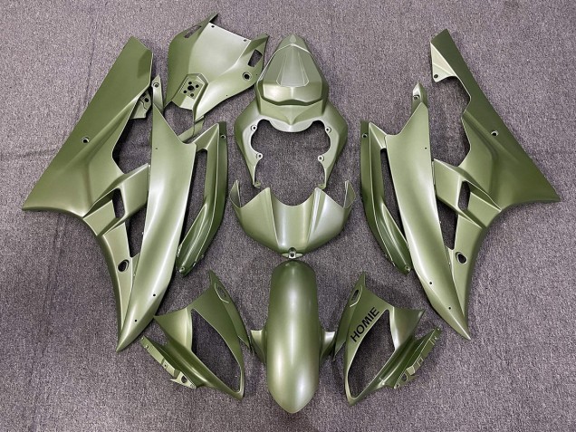 Vert Mat 06-07 Yamaha R6 Carénage Vert Mat 06-07 Yamaha R6 Carénage