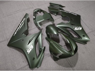 Vert Mat Blanc 09-12 Triumph Daytona 675 Carénage
