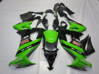 Vert & Noir 08-10 Kawasaki ZX10R Carénage